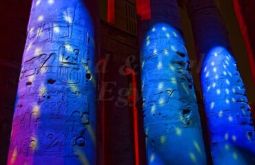 Luxor light show.