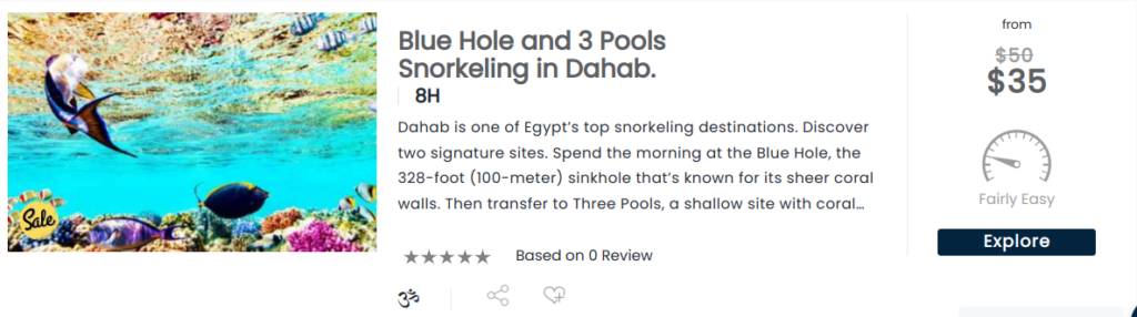 Blue Hole and 3 Pools Snorkeling in Dahab -  TravMe